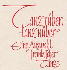 Noten Volksmusik VOLKSTANZ Kurt Becher Fränkische Tänze Figurentänze Zwiefache 