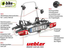 Uebler  X21 S Fahrradheckträger AHK Fahrradträger 2 Fahrräder / E-Bikes  
