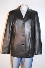 Clan Leder Jacke Damen 40 42 schwarz Sakko Jackett Nappaleder leather wie neu