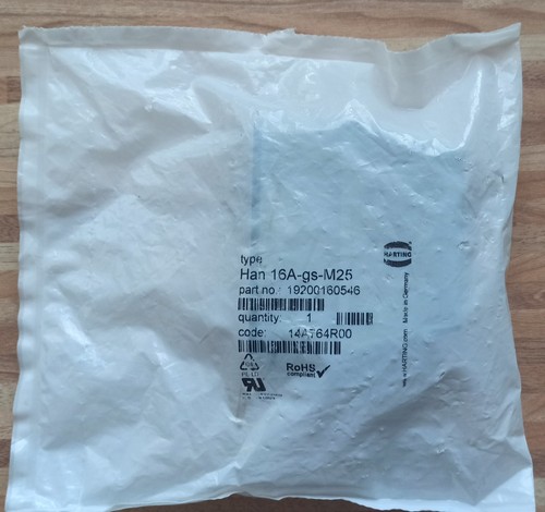 Harting han 16a - harting, 16a-gs-m25