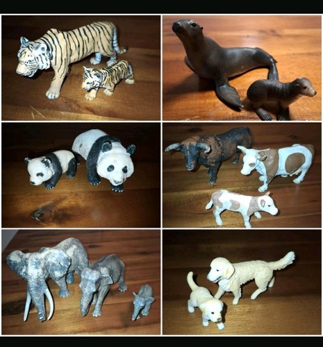 14x schleich zoo tierfamilien - 14x,