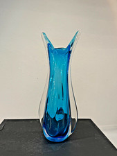 Vase Glas tolles blau  Murano