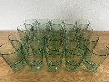 20 original Bacardi Longdrinkglas / klar grün / vintage / Fledermaus / NEUWERTIG