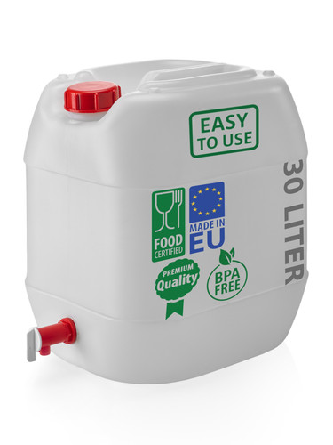 Wasserkanister liter hahn - liter, +