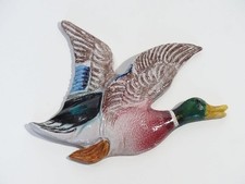 Keramik Ente - Relief, bunte Tropfglasur - Vintage Handarbeit MADE IN ITALY