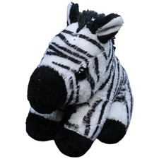Wild Republic Zebra sitzend, klein Kuscheltier 12cm Gebraucht
