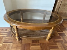 Vintage Couchtisch oval mit