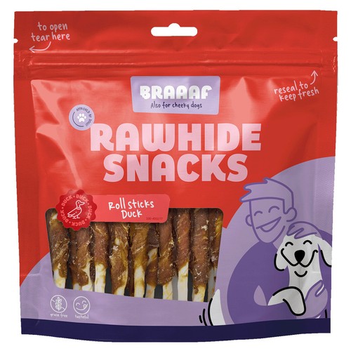 Braaaf hundesnack rawhide roll - braaaf,