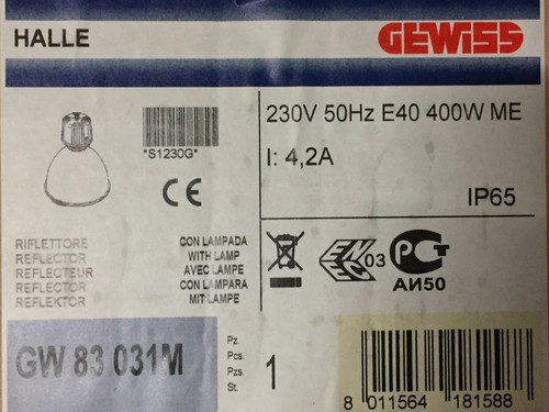Gewiss hallenleuchte halle - ,