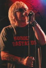 Charlie Harper "UK Subs" signed 8x12 inch Foto Autogramm