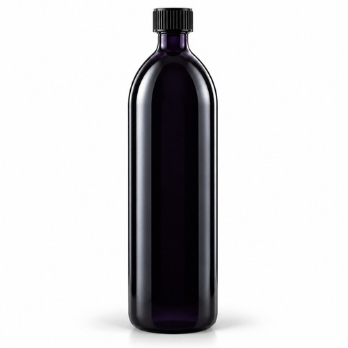 Violettglasflasche liter - violettglasflasche, 1