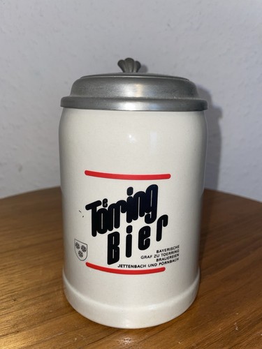 Bierkrug steinkrug zinndeckel - bierkrug,