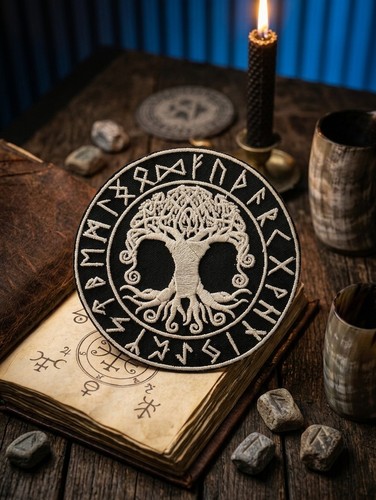 Yggdrasil patch gestickt - yggdrasil,