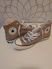 Converse Chucks Braun Gr. 38 All Star Classic HI Sneaker Stoff Schuhe 