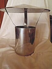 DUNSTHUT-- ZUM AUFSTECKEN / EDELSTAHL / DUNSTROHEHAUBE/ 120 mm LÜFTUNGSROHR