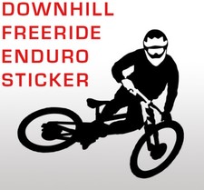 Downhill Aufkleber Freerider Sticker Silhouette Enduro Mountainbike no cube fox
