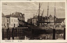 Ak Oldenburg in Oldenburg, Am Stau, Segelschiff - 10654751