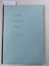 Noten. Carter. Symphonien