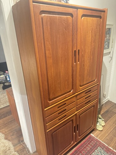 Teak hochschrank dyrlund - teak,