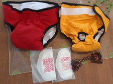 2 Hundewindeln für Hündinnen Größe M