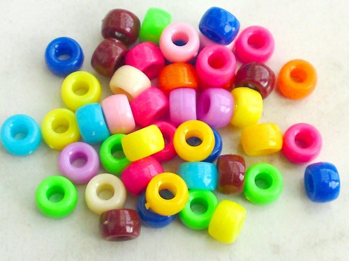50x acryl großlochperlen 9mm - acryl,