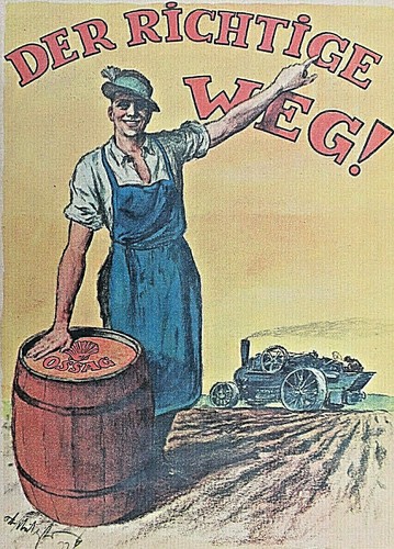 Uralter werbeprospekt mit - uralter, (mit