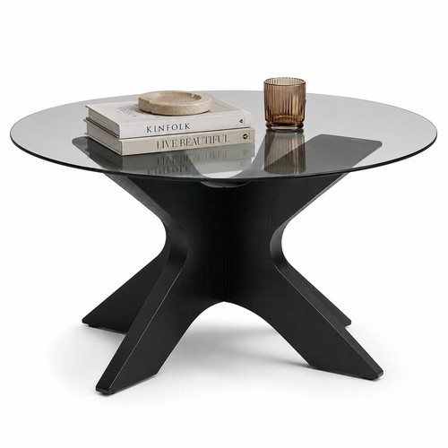 Couchtisch rund glas - glas, cm