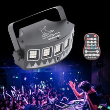 RGB Bühnenbeleuchtung DJ Projektor Disco LED Strobo Lichteffekt Lampe Party USB