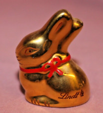 VILLEROY BOCH V&B Lindt Goldhase mit roter Schleife H 5 cm Lg 4 cm Ostern 73592