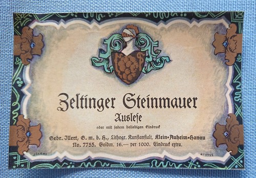 Old wine label sample - wine,