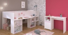 Parisot Pirouette 17-Kinderzimmer Hochbett Weiß 90x200