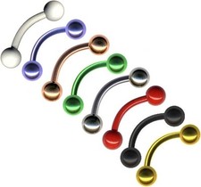 HANTEL GEBOGEN PIERCING BARBELL KUGELN AUGENBRAUE BRUST OHR SEPTUM HELIX TRAGUS