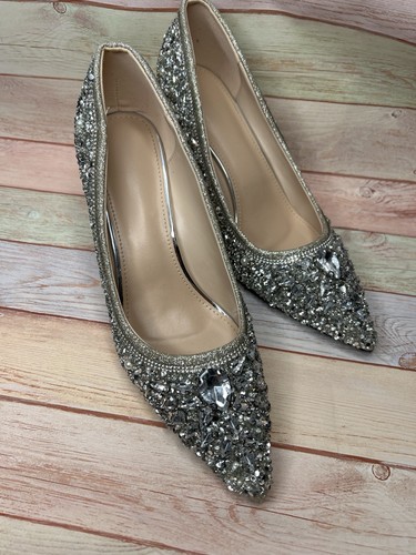 Glamour high heels mit strass - glamour,