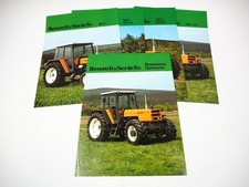 Renault 421 M - 921-4 S Traktor 5 Prospekte Programm Technische Daten ca. 1981