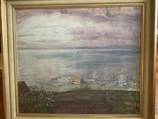 Hans Dieter (1888-1968): Blick auf Bodensee (Meersburg), Öl/Leinw., R. 81x101 cm