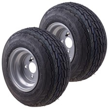 2er Set 16.5 x 6.5 - 8 Komplettrad Felge 5.5 x 8 LK 4x100 für PKW Anhänger