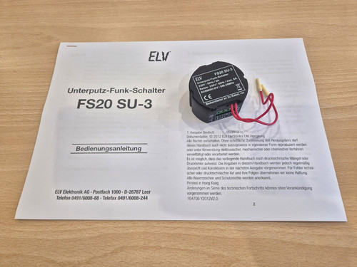 Elv conrad fs20 unterputz - elv,