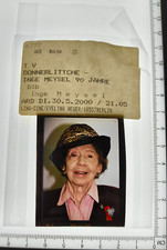 Filmdia Donnerlittche - Inge Meysel 90 Jahre Mittelformat Slide 6x4,5cm L-AR2