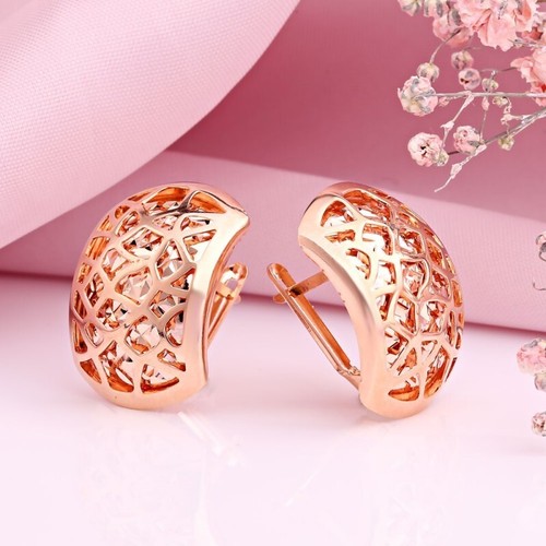 Elegante ohrringe rotgold - ohrringe,