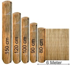 Sichtschutz 600 cm 80 - 150cm Schilfrohr Wind-schutz Schilfmatte Schilfrohrmatte