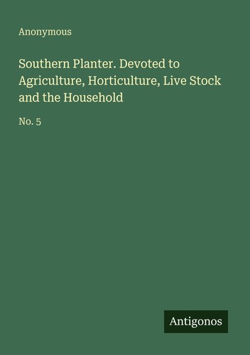 Southern planter devoted to - planter.,