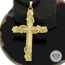 SONDERAKTION WERT 830,- Kreuz Anhänger 333 Gold 8k 8 KT 54mm XXYY