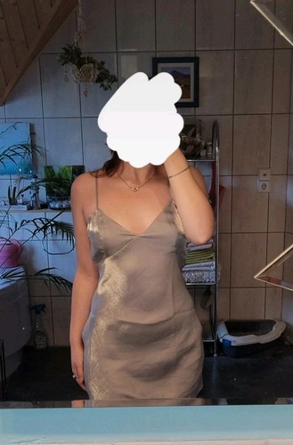 Silber kleid mit ausschnitt - kleid,