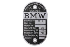 Typenschild für BMW R12