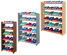 RBS Schuhregal Schuhschrank Schuhständer HOLZ/ 80 Varianten Höhe ab 45 bis 153cm