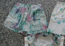 MAIER 38 M L Sporthose Hose Tennishose kurz weiß rosa türkis 