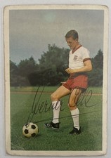 Werner Olk Bayern München Bergmann Sammelbild 1965-1966 Orig. Sig.
