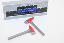 Lego (c) 2x Axt - Feuerwehr Axt Beil - 39802pb01 - silber - Figurenzubehör