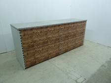 Ladentisch 2m Vintage Holz Front Verkaufstresen Theke Tresen Tego Tegometall 