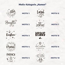 Weihnachtskugeln personalisiert mit eigenem Namen "NAME" 8cm - UV-Druck GLAS